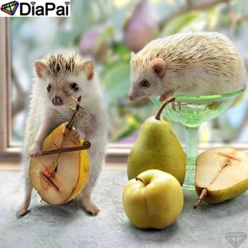 DiaPai 100% квадратная/круглая дрель 5D DIY Алмазная картина &quotЕжик Сидней&quot вышивка