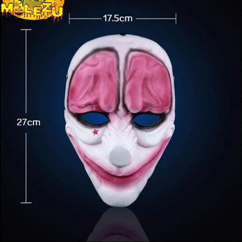 Высокое качество Хэллоуин страшный Payday 2 Hoxton смолы маски косплей маски для вечеринки Мужчины Джокер маскарадный костюм коллекция реквизит