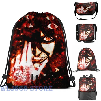 

Funny graphic print shoulder Bags women Hellsing Single shoulder backpack travel for men Gym Bag