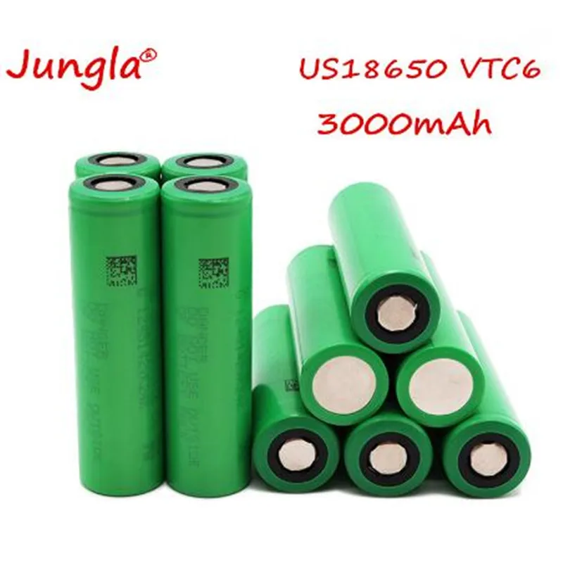 

VTC6 3.7V 18650 Battery 3000mAh rechargeable Li-ion battery for US18650VTC6 30A For Electronic cigarette toy tool flashlight