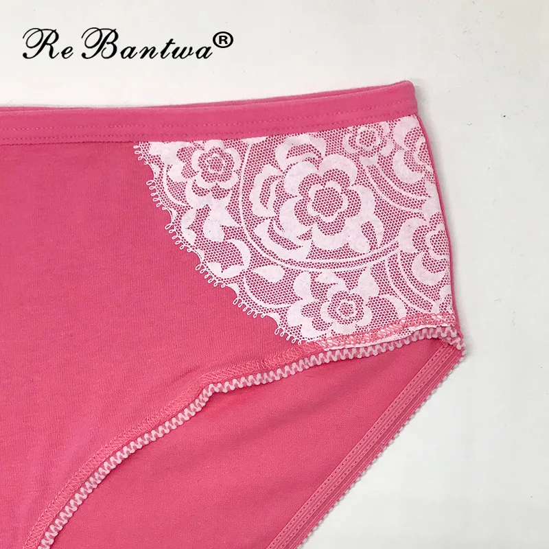Rebantwa 5 шт./лот Большие размеры 2XL/3XL/4XL дамское хлопковое нижнее белье женские