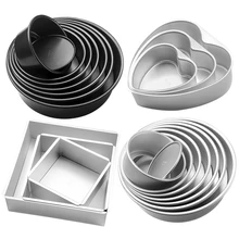 Форма для выпечки из алюминиевого сплава, форма для торта, анодная поверхность, съемная нижняя форма для торта, инструменты для украшения сыра