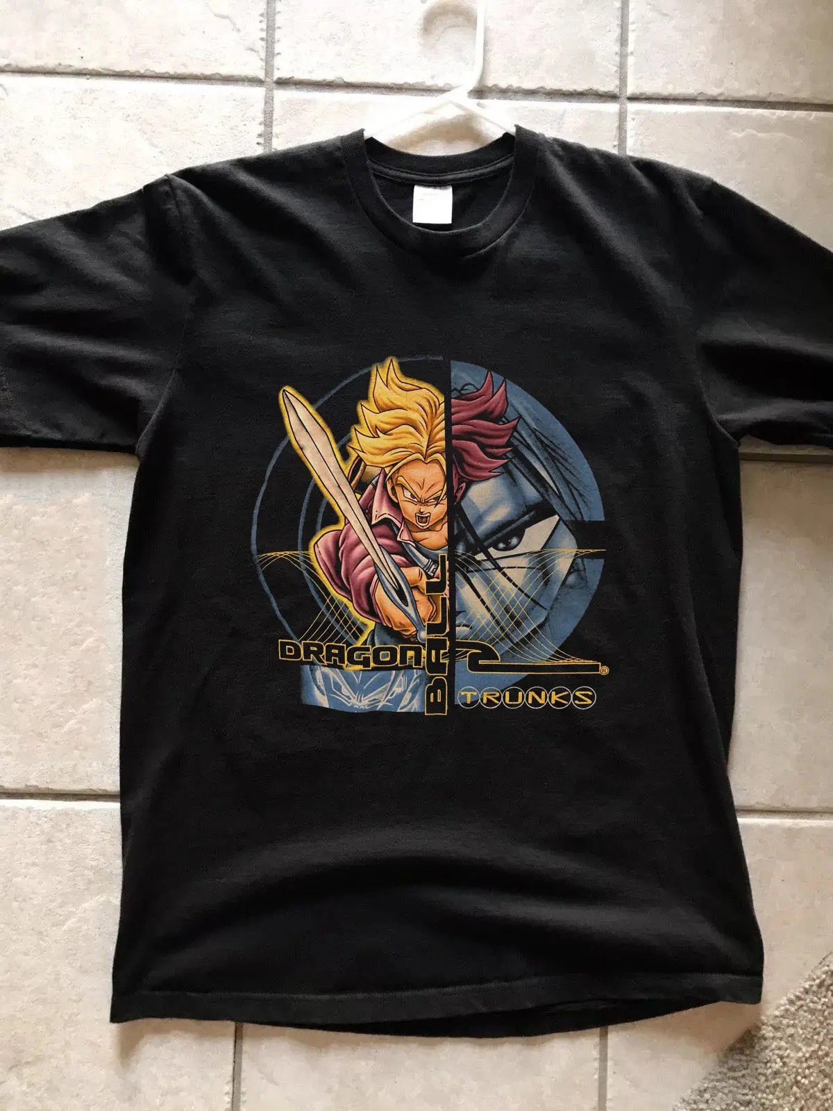 

Vintage Dragon Ball Z Trunks XL 2001 L S 57 T Shirt Gildan Free shipping Harajuku Tops Fashion Classic Unique T Shirt
