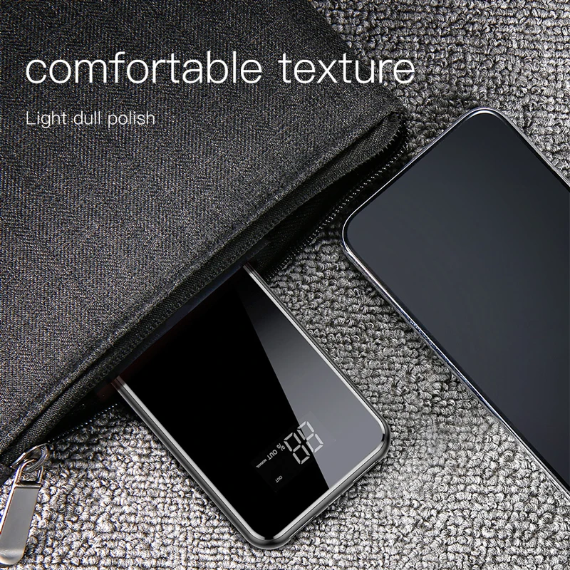 Baseus 8000mAh QI Wireless Charger 2A Dual USB Power Bank For iPhone X 8 LCD Powerbank 5W Wireless Charging Pad For Samsung S9