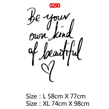 

Nordic Quotes Be Your Own Kind Of Beautiful Vinyl Sticker Room Decoration For Kids Bedroom Decor Decal Mural Wallstickers