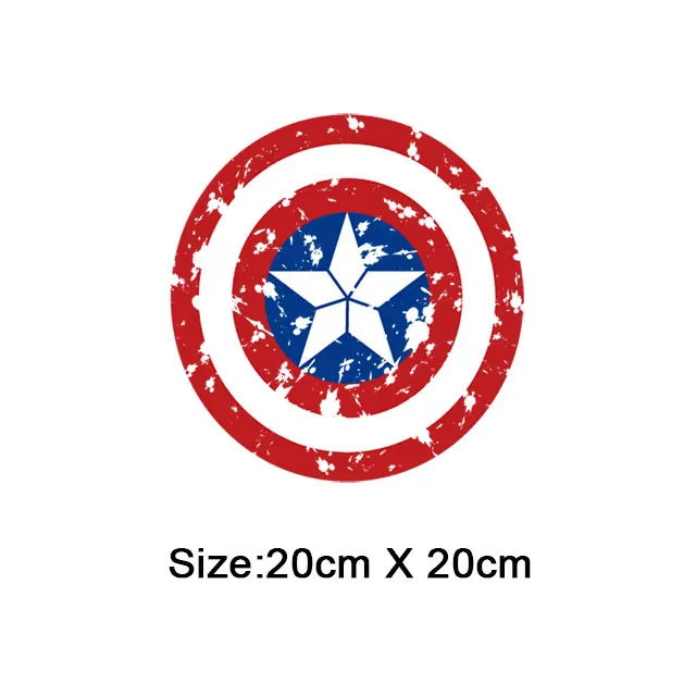 Железный пластырь для одежды с изображением Капитана Америки, значок Марвел, глажка, наклейки, сделай сам, аппликация, теплопередача, супер моющийся пластырь, vetement - Цвет: NO.5