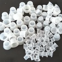 3000 S+ 1000 M+ 1000L = 5000 шт пластиковые татуировки набор игл белые чернила татуировки чашки крышки пластиковые контейнеры для тату Размер