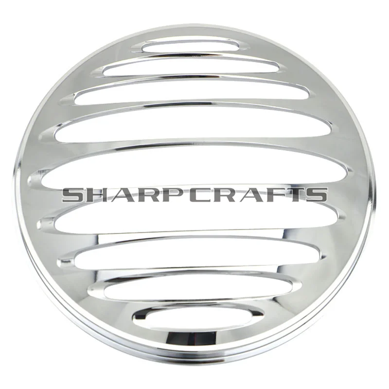 7inch CNC Aluminum Headlight Grill Cover For Harley FLHT FLHX FLHR Touring Electra Glide Road