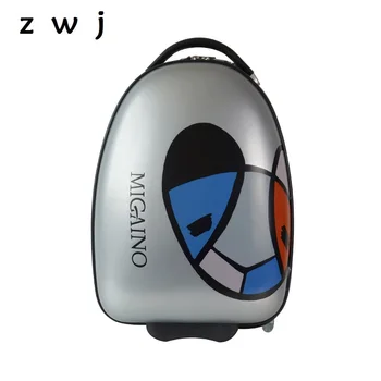 

PC kid luggage cute suitcases kids travel trolley bag 16 inch child rolling luggage
