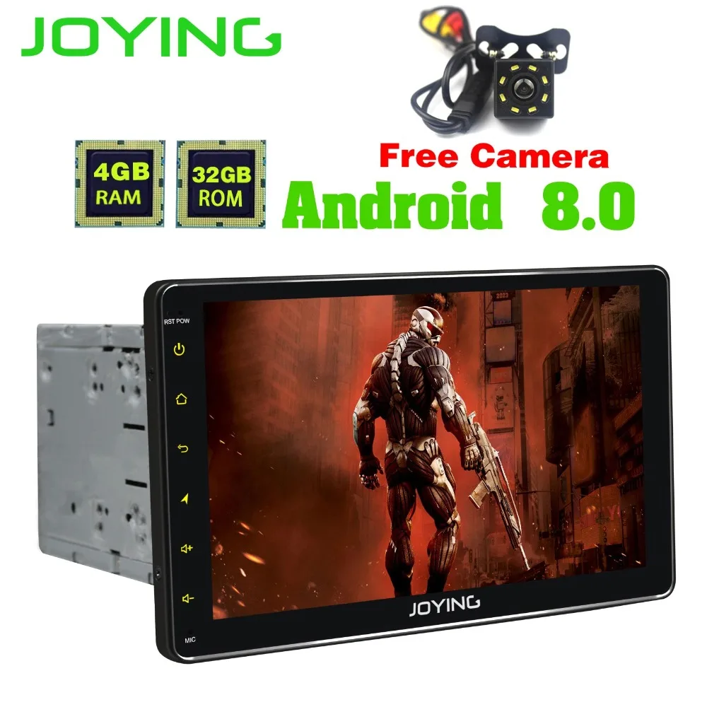 

JOYING 9" Universal Head Unit 2Din Android Car Radio Stereo Multimedia Player GPS Navigation Support Carplay Rear Front Camera