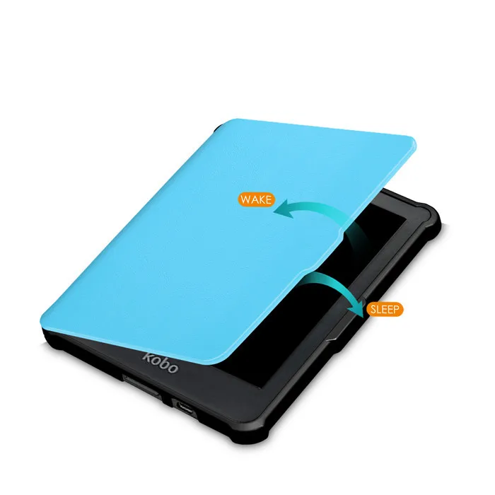 50Pcs PU Leather Cover Case for Kobo Clara HD 6 6" inch Ebook Reader+ Screen Film