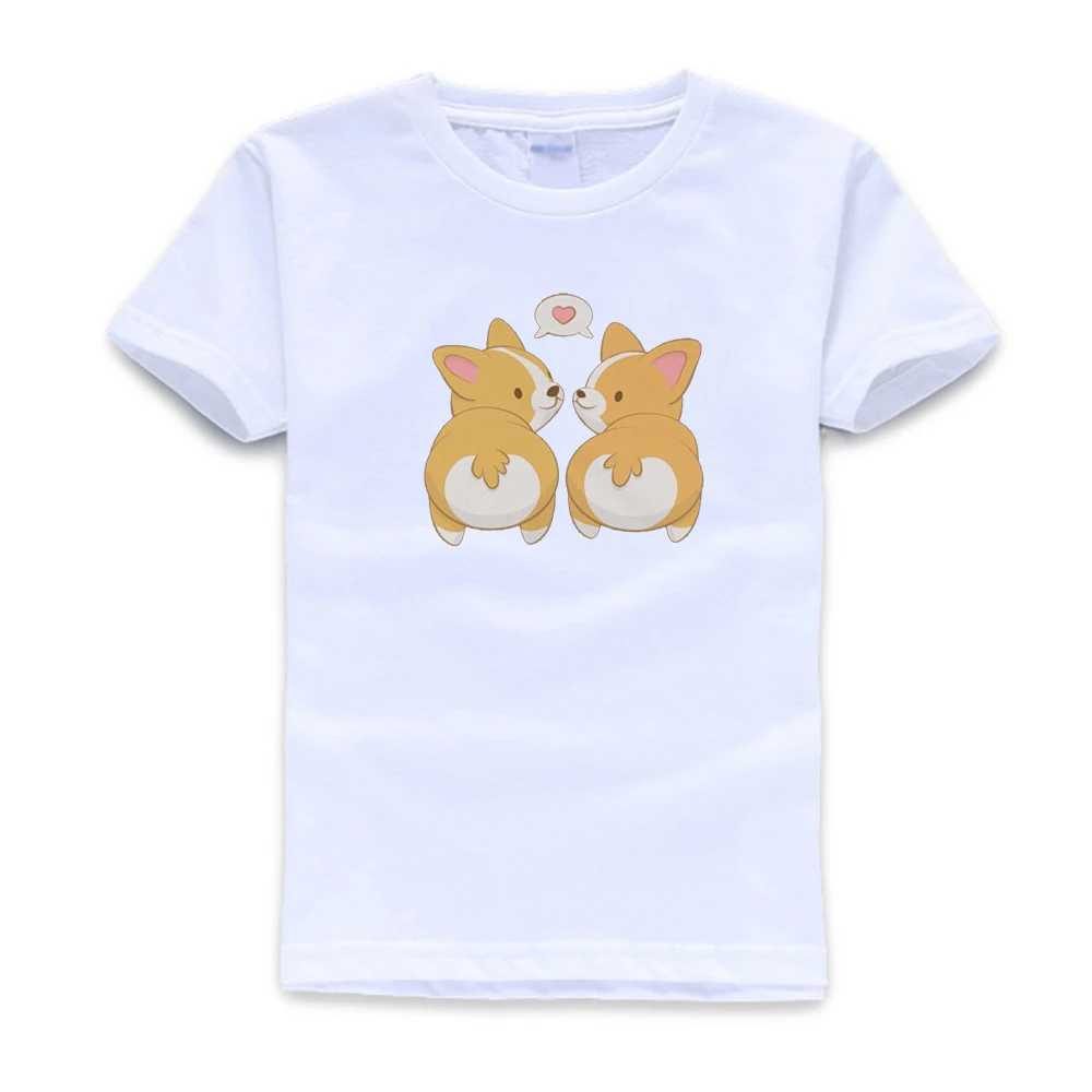 

Cute Corgi Shirt - Pembroke Welsh Butt Anime Kawaii Clothing / Harajuku Fashion Tshirt Top Gifts for Dog Mom