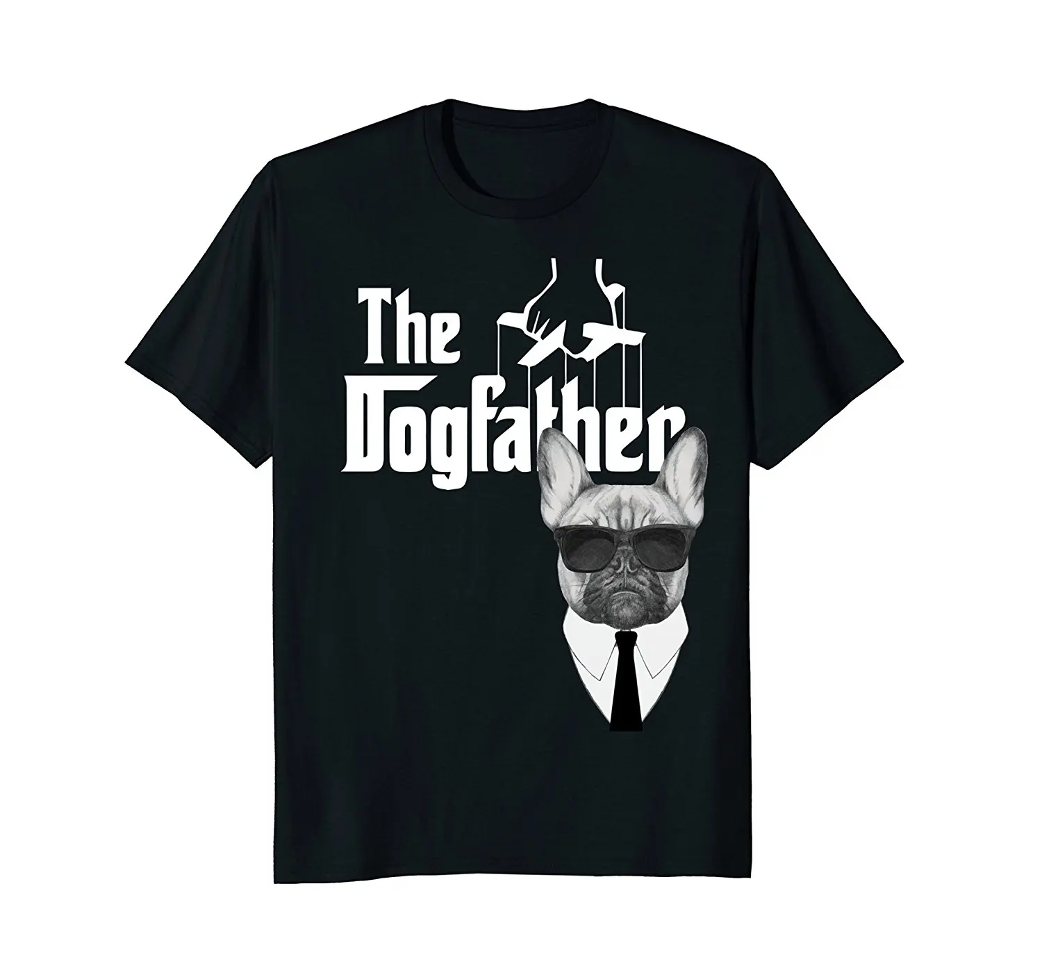 2019 Новая летняя футболка высокого качества Dogfather Французский бульдог крутая