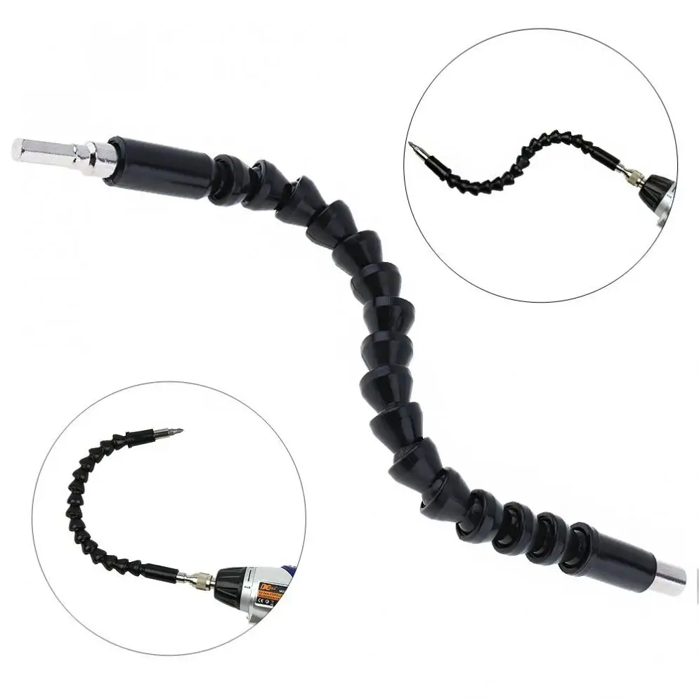 

300mm Snake Drill Flexible Shaft Connecting Link with 1/4 Inch Internal /External Hexagon Interface for Electric Screwdriver