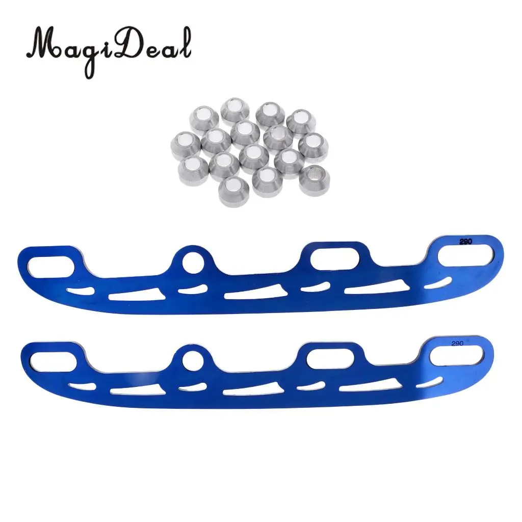 MagiDeal 2 Pieces Stainless Steel Figure Ice Skate Runnes Roller Skating Replacement Replacement Accessories for ice skates 