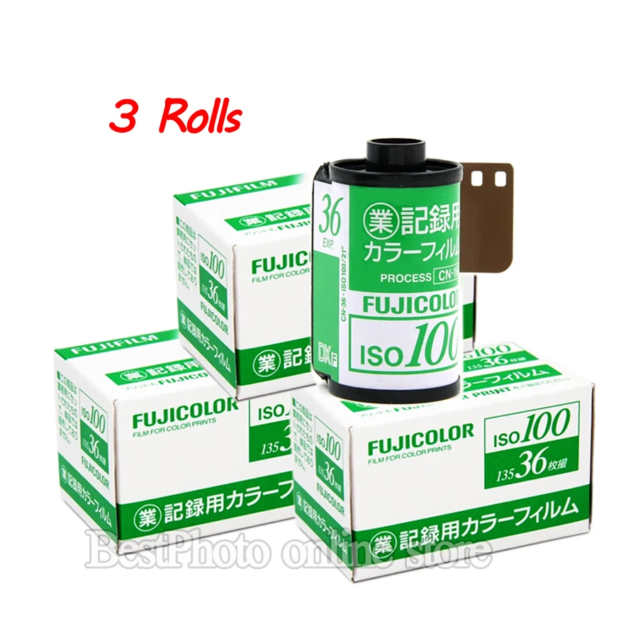 

3 Rolls Fujifilm Fujicolor 135 color Film 100 Exposure for 135 Format Camera Lomo Holga 135 BC Lomo Camera Dedicated