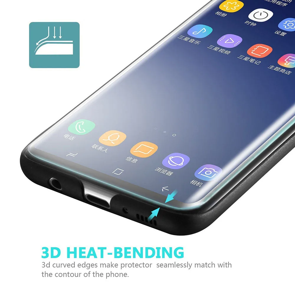 Suntaiho нано жидкий полный клей УФ закаленное стекло для samsung Galaxy S10 S9 S8 Plus Note 9 8 S10e S7Edge нано УФ-защита экрана