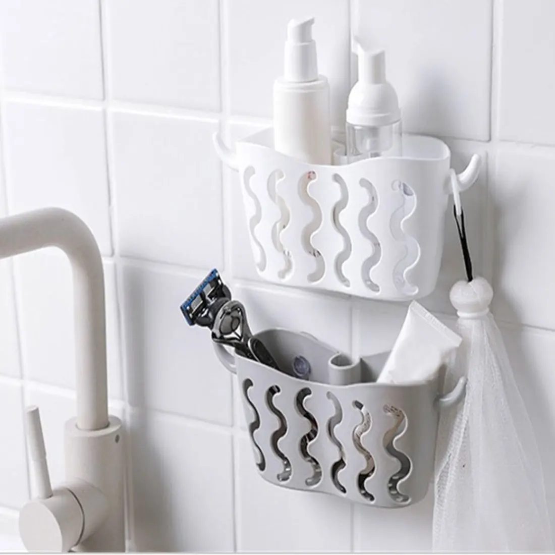 

Sponge Drain Holder Suction Cup Sink Shelf Soap Sucker Storage Rack Basket Wash Cloth Or Toilet Soap Shelf Kitchen Organizer