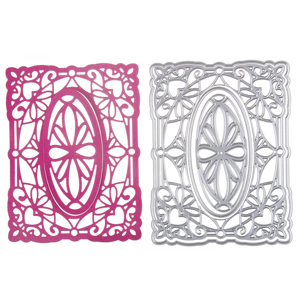  Estel 95*125mm Frame Metal Carbon Steel Cutting Dies DIY Scrapbooking Craft Die Photo Invitation Ca - 1.00001E+12