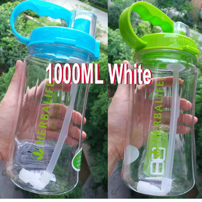 1Л 2л негабаритная бутылка для воды 1000 мл/2000 мл модный портативный Herbalife питание изготовленный на заказ шейкер Спортивная бутылка