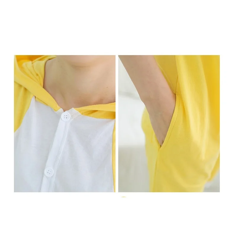 Vanled Лето Унисекс Onesie С Коротким рукавом Пижамы Мультфильм Животных Подростков
