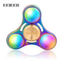 EEIEER Fidget Spinner Metal Rotation High speed Hand Spinners Brass Comes spiner Anti Relieve Stress Toys finger Gift Tri-spiner