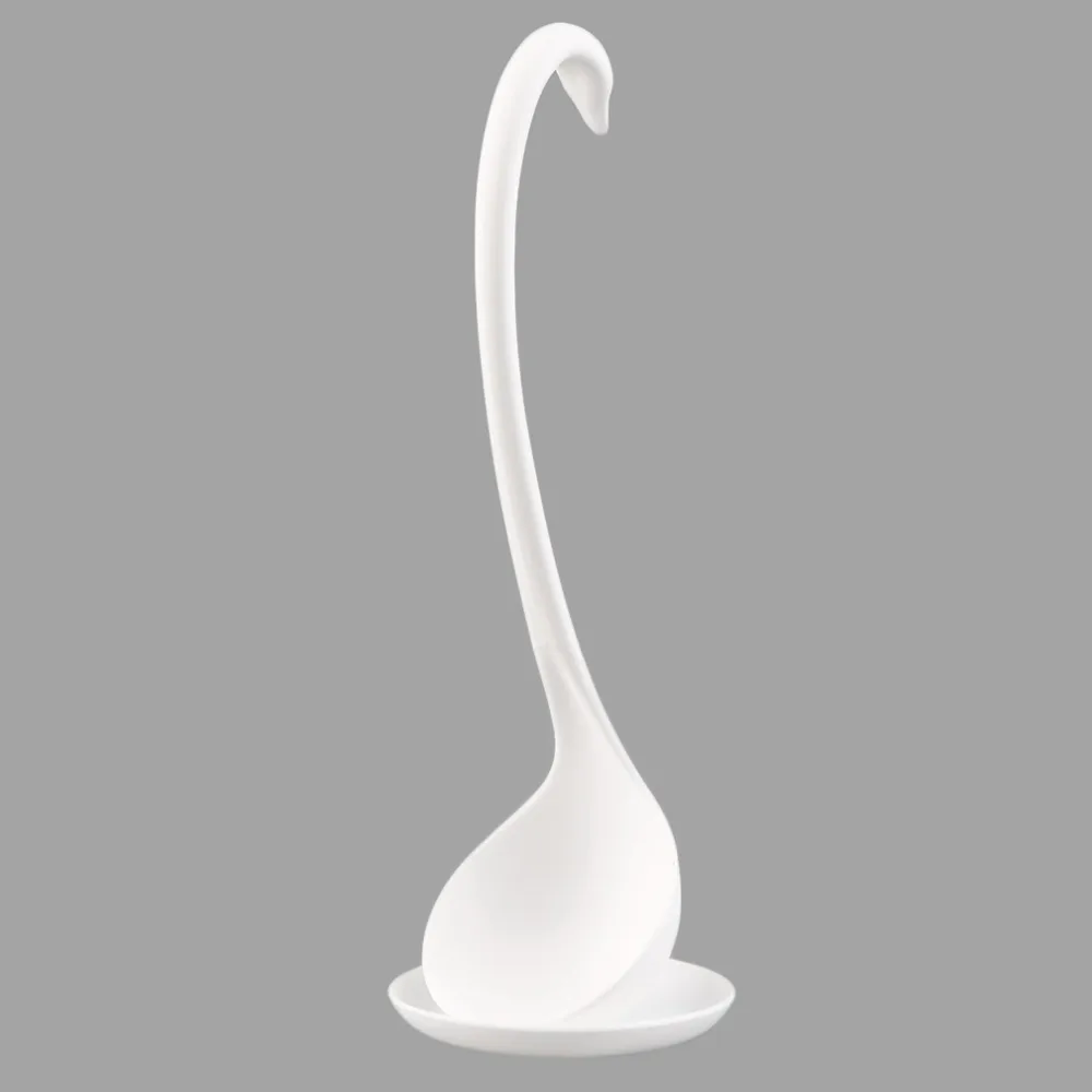 Swan Ladle Spoons Unique Swan Shaped Ladle Special Swan Spoons Useful Kitchen Cooking Tool Plastic Ladle Home Table Decor