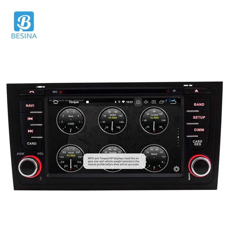 Excellent Besina 2 Din Android 9.0 Car DVD Player For AUDI A6 S6 RS6 GPS Navigation Wifi Bluetooth Multimedia Car Radio Antoaudio Stereo 2