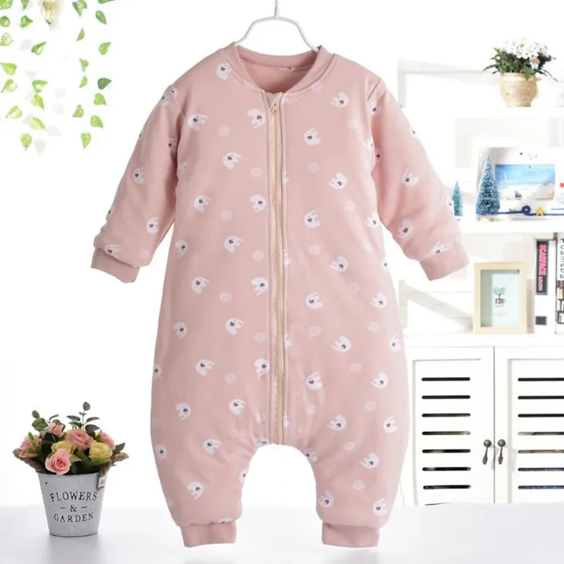 

Cotton Baby Sleeping Bag Long Sleep Sack Pink Newborn Baby Sleeper 0-2 Years