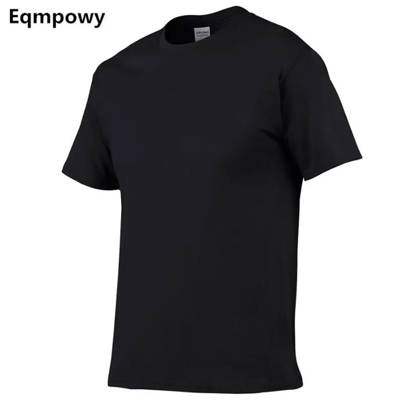 

Europe Size Solid color 100% Cotton T Shirt Mens Black White T-shirts 2017 Summer Skateboard Tee Boy Hip hop Skate Tshirt Tops