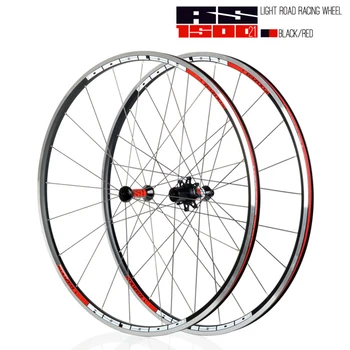 

KOOZER RS1500 road bike heel set 30mm rim 2:1 spokes four Bearing 72 ring 700C road bicycle wheel set