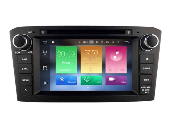 Ips экран Android 8 0 автомобильный Dvd Navi плеер для TOYOTA AVENSIS 2005 2006 2007 черная рамка gps suto