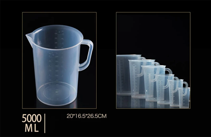 500/1000/2000/3000/5000 мл пластиковый мерный стакан твердого английского фарфора жёлоб для бетонной смеси поверхности Кухня инструмент стиль