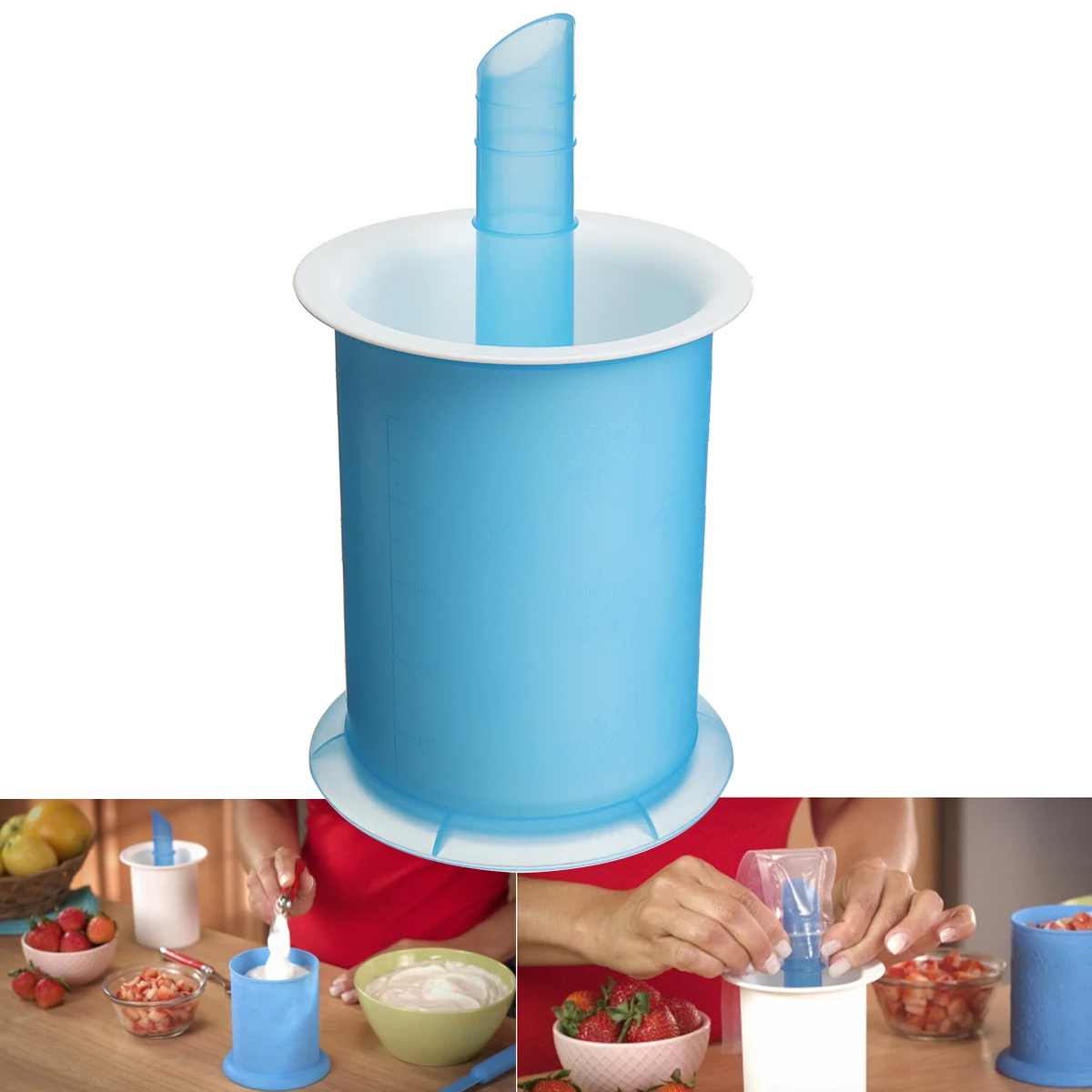 New Summer Go Pops Ice Cream Maker Reusable Popsicle Ice Cupe Maker