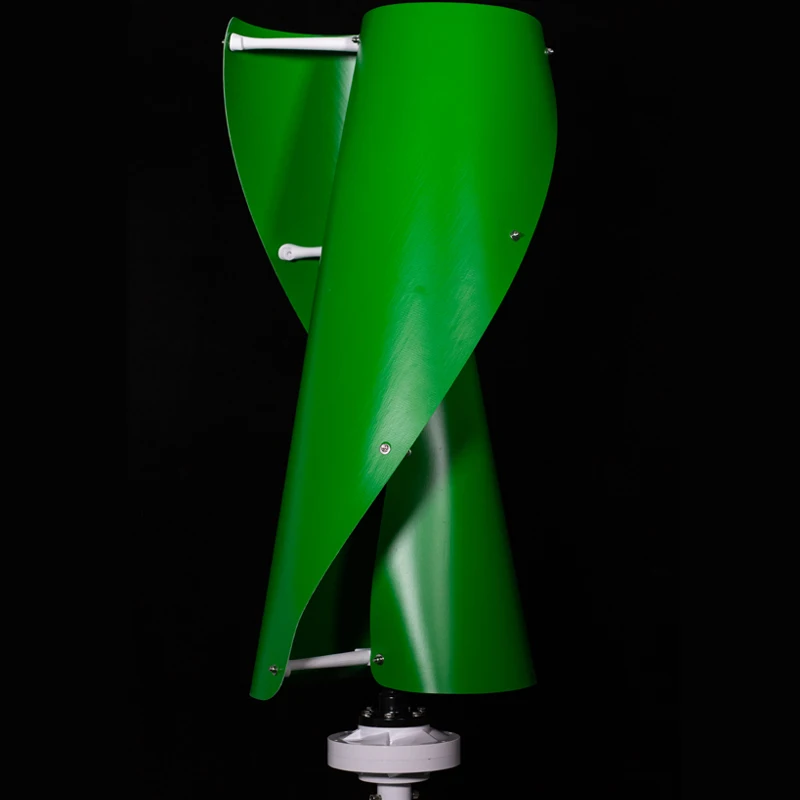

CE Wind Turbine 400 W 12 V Green Sprial Vertical Wind Generator Wind Turbine Kit with Controller without Pole