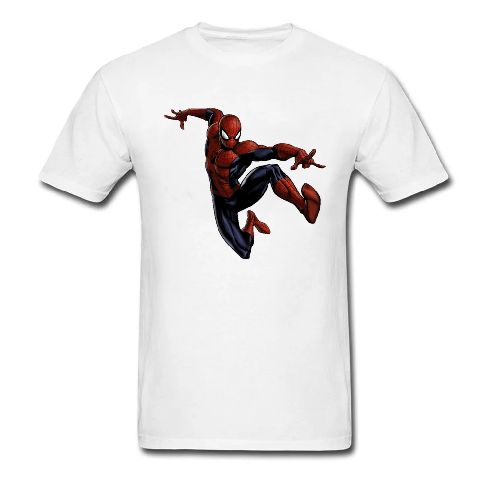 

Lasting Charm Spider Man Portrait Men White Graphic Movie Sports T Shirt Marvel Superhero Designer Sports T-shirt Comic