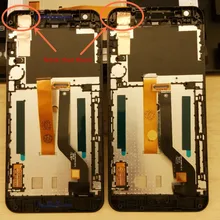 Weiß/schwarz/blau eine einzelne karte dual-sim-karte lcd display touchscreen digitizer + frame für htc desire 626 626g 626 w