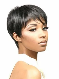 Mode Féminine Coupe Coiffure Perruques Synthétiques Cheveux