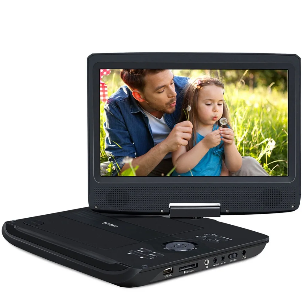 Pumpkin10''портативный Автомобильный подголовник монитор 1024*600 ЖК экран DVD видео