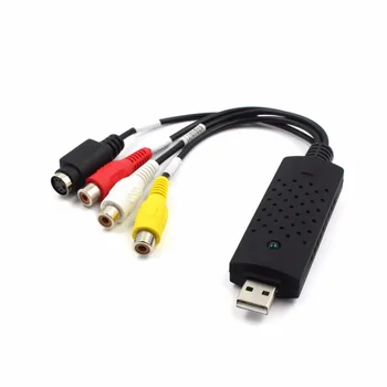 

USB 2.0 Video Adapter with Audio Capture USB 2.0 4 Channel Video TV DVD Audio Capture Adaptor Card VHS VCR Tapes to Win PC/DVD