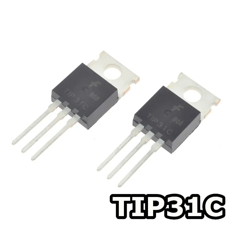 100PCS TIP41C TO-220 ST IC COMPLEMENTARY SILICON POWER TRANSISTORS NEW 