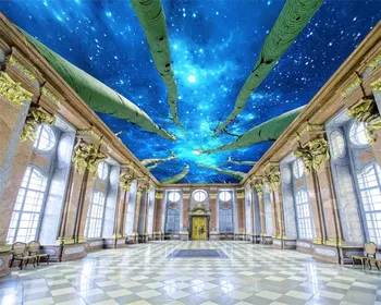

beibehang 3d wallpaper Papel de parede fashion HD night sky starry galaxy zenith mural painting wallpaper paper peint mural 3d