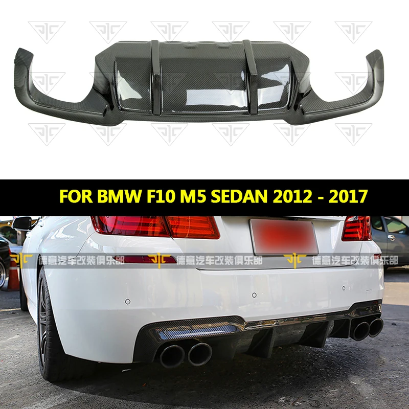 

Carbon Fiber Car Bumper Lip spoiler Diffuser For BMW F10 M5 Sedan 2012 - 2017 DTM Style rear bumper