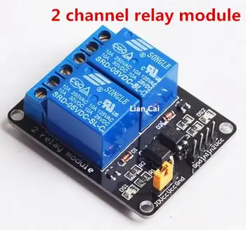 

10pcs/lot 2-channel New 2 channel relay module relay expansion board 5V low level triggered 2-way relay module