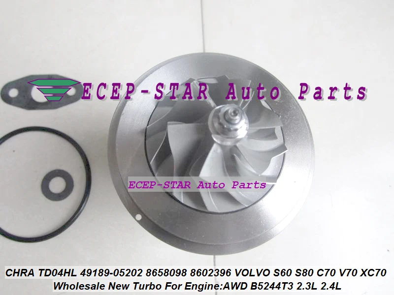 Turbo Cartridge CHRA TD04HL TD04HL 49189-05202 8658098 8602396 49189 05202 For VOLVO S60 S80 C70 V70 XC70 AWD B5244T3 2.3L 2.4L (4)