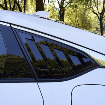 

Quarter Side 47* 20.3cm Louvers Car Rear Gloss Black Panel ABS Set Accessories Replacement 2X Hot Useful Durable