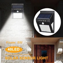 Уличная лампа дорожные огни домашняя охранная лампа Солнечный датчик движения экологичный настенный светильник прочный свет контролируемый