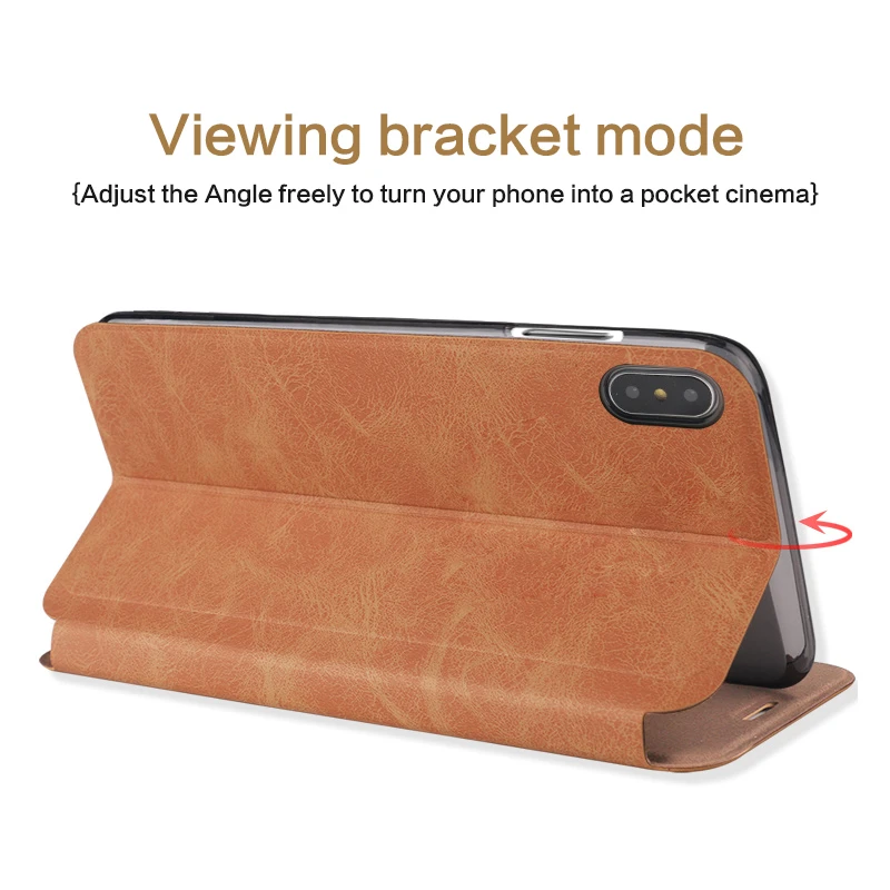 MOFI для iPhone X Case Кожаный флип-кейс с подставкой для iPhone XR XS MAX бумажник Стиль из искусственной кожи чехол для iPhone 7 8 Plus чехол
