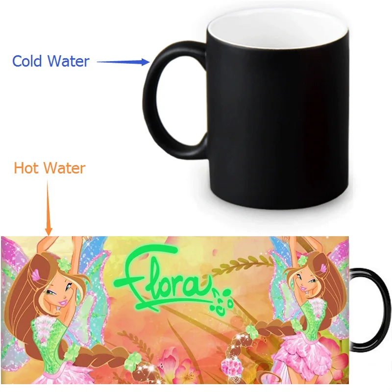 

Winx Club Custom Made Design Water Coffee Mug Gift Mugs Morphing Ceramic Mug 11 OZ Office Home Mugs