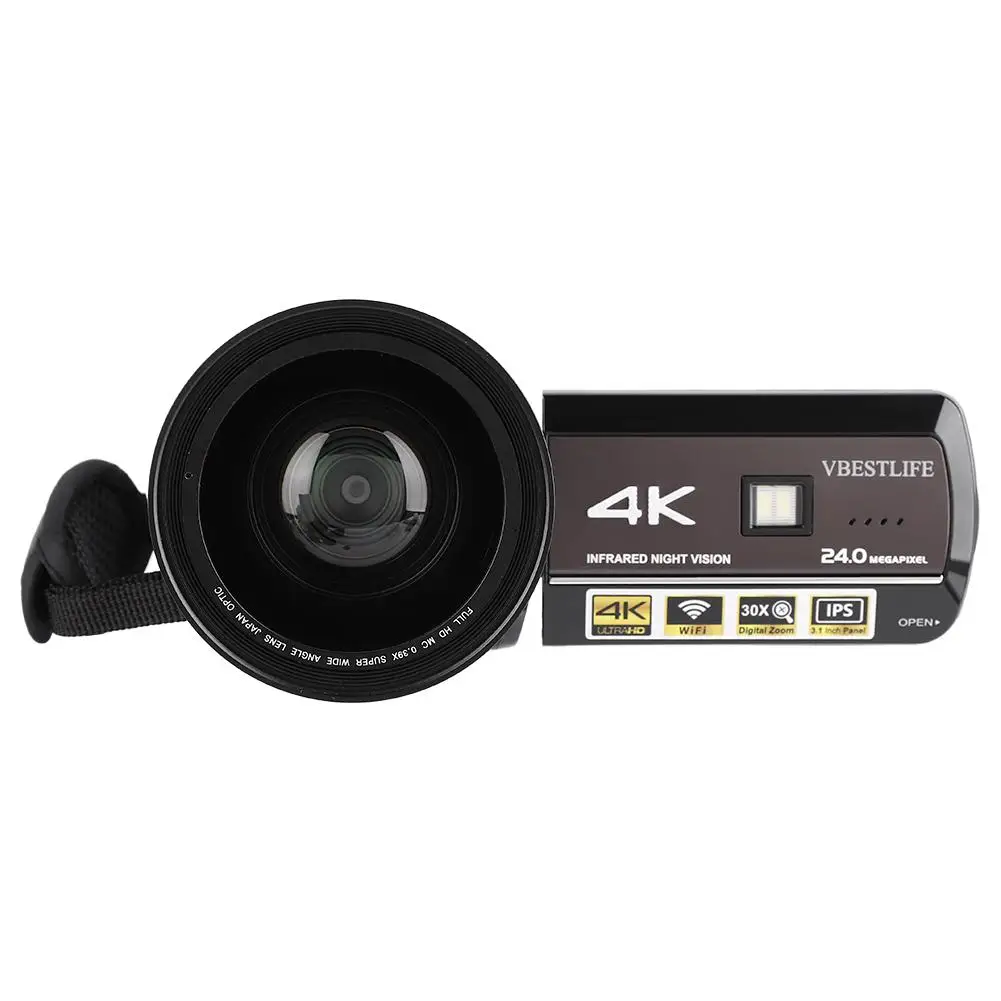 Цифровая камера AC3-IPS 4K UHD WiFi 30X Zoom 3,1 ''сенсорный экран DV камера видеокамера с широкоугольным объективом бленда микрофон